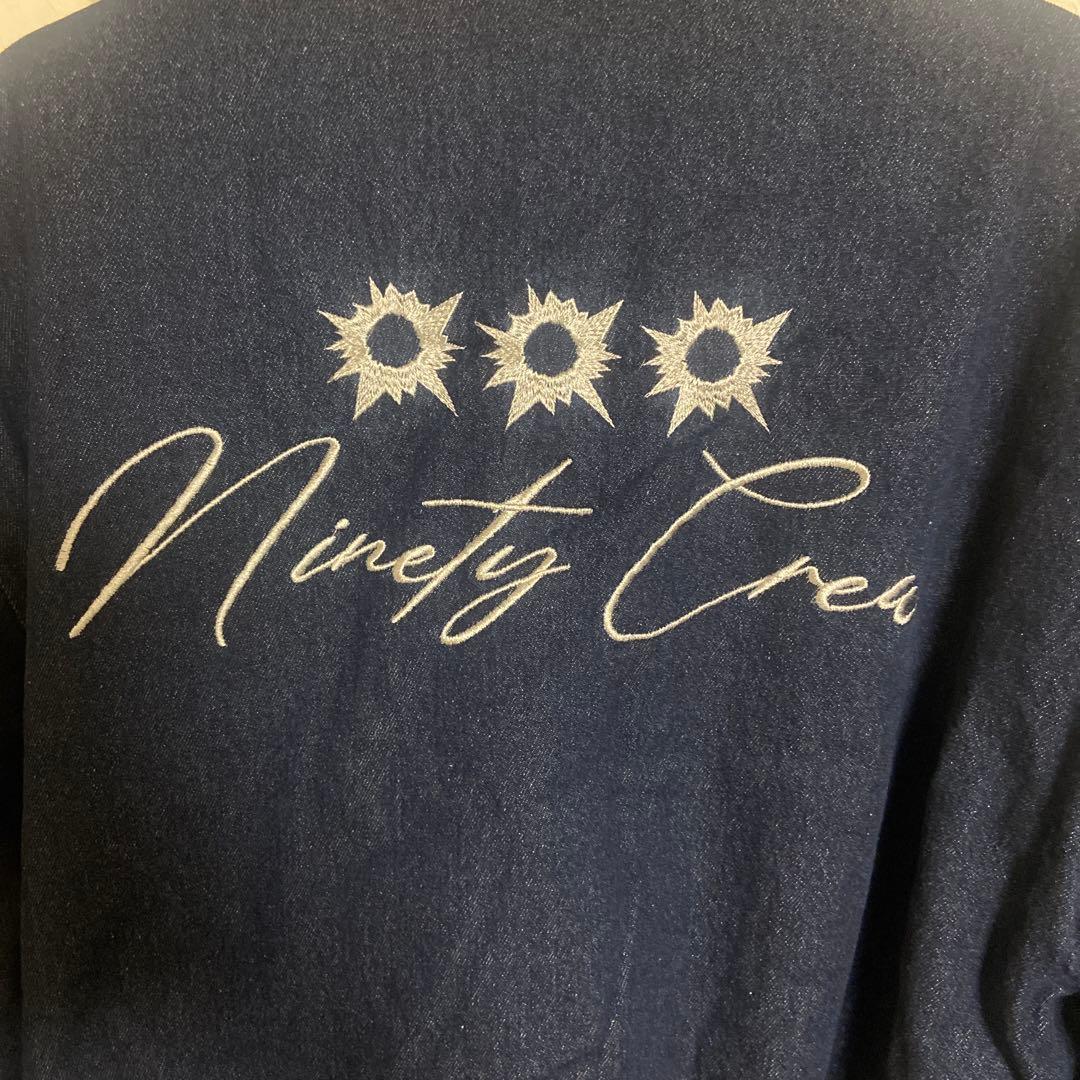 ジャケット・アウター 9090 Bullet Logo Boa Denim Jacket M