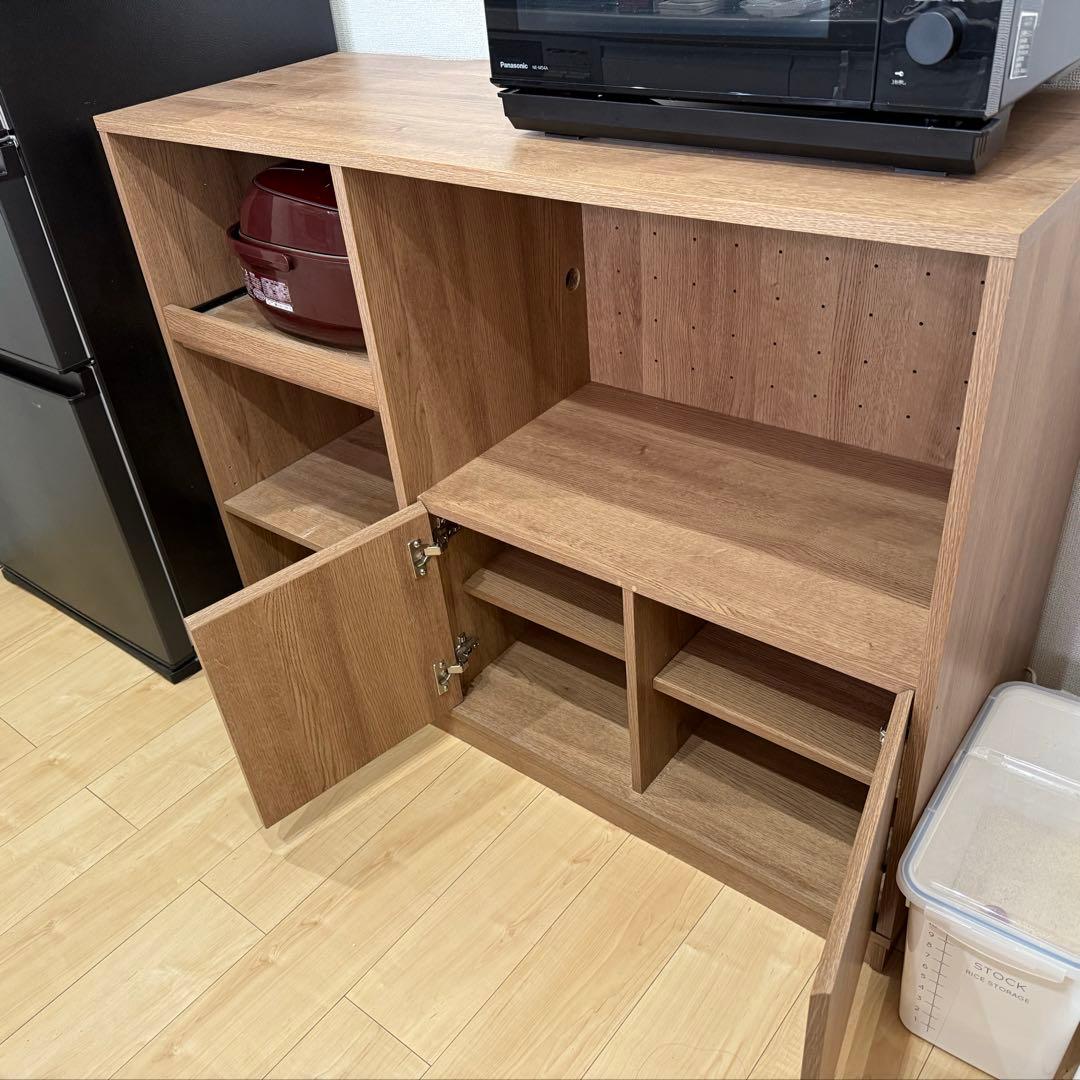 最終値下げ【LOWYA】引取り可！キッチンカウンター(120cm)