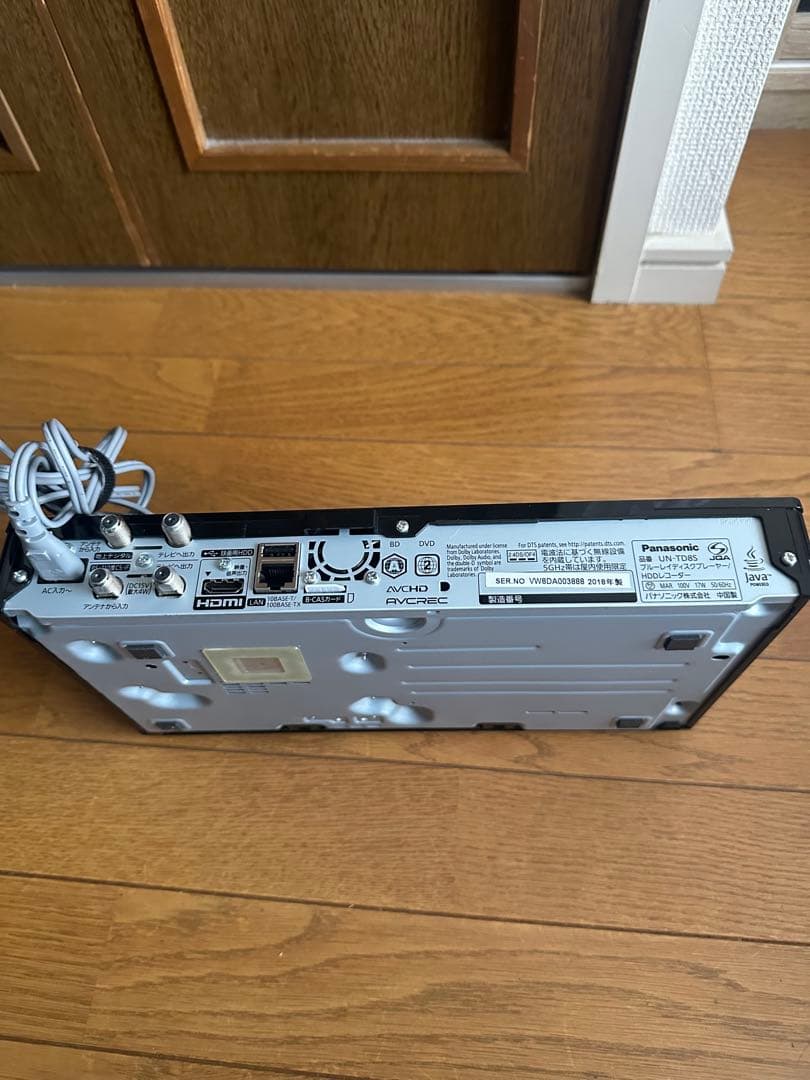 UN-TD8S ブルーレイディスクプレーヤーHDDレコーダー　ジャンク