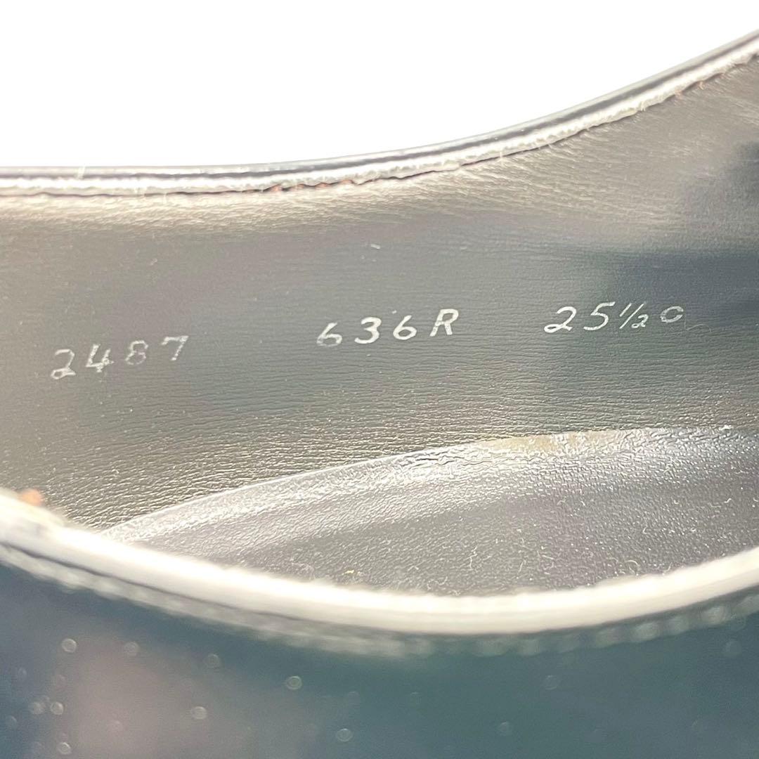 リーガル 636R ダブルモンク ブラック 25.5cm 本革 Y1238