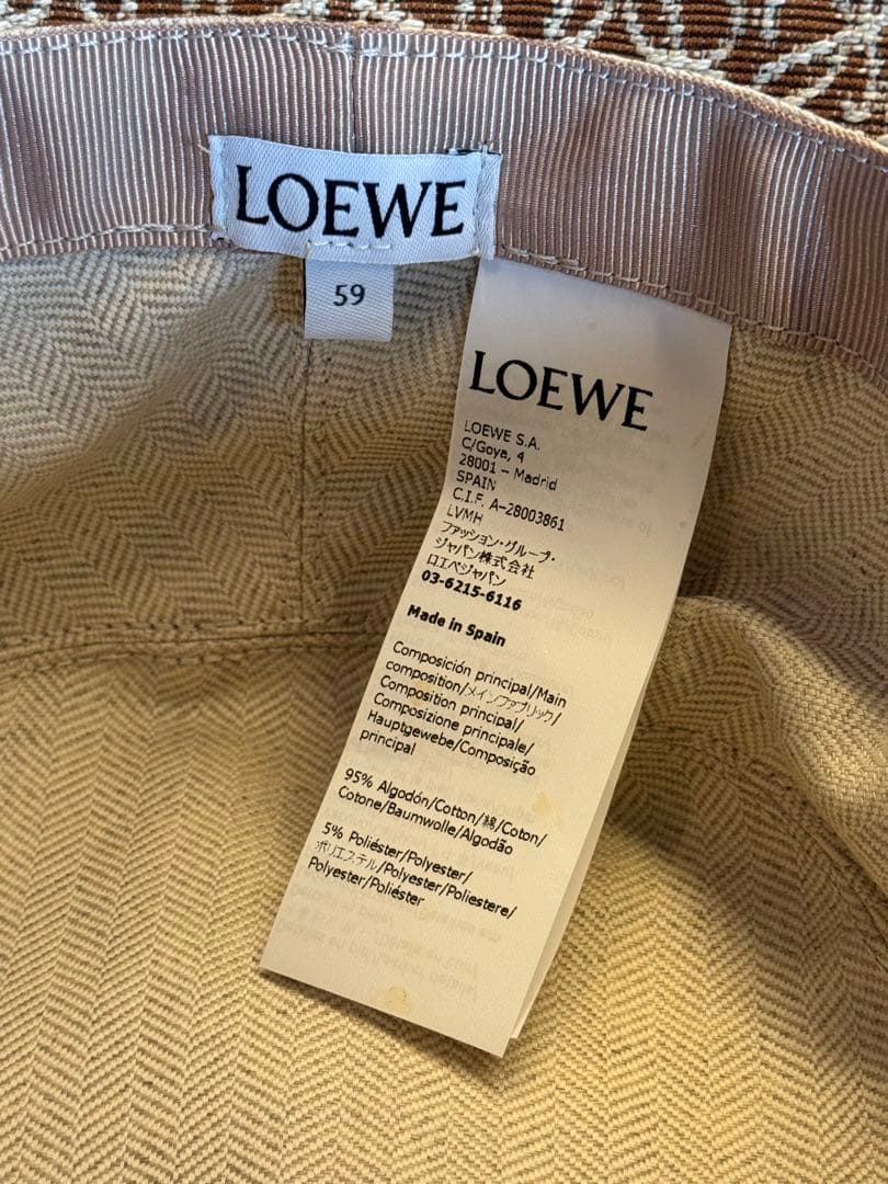 LOEWE バケットハット ブラウン