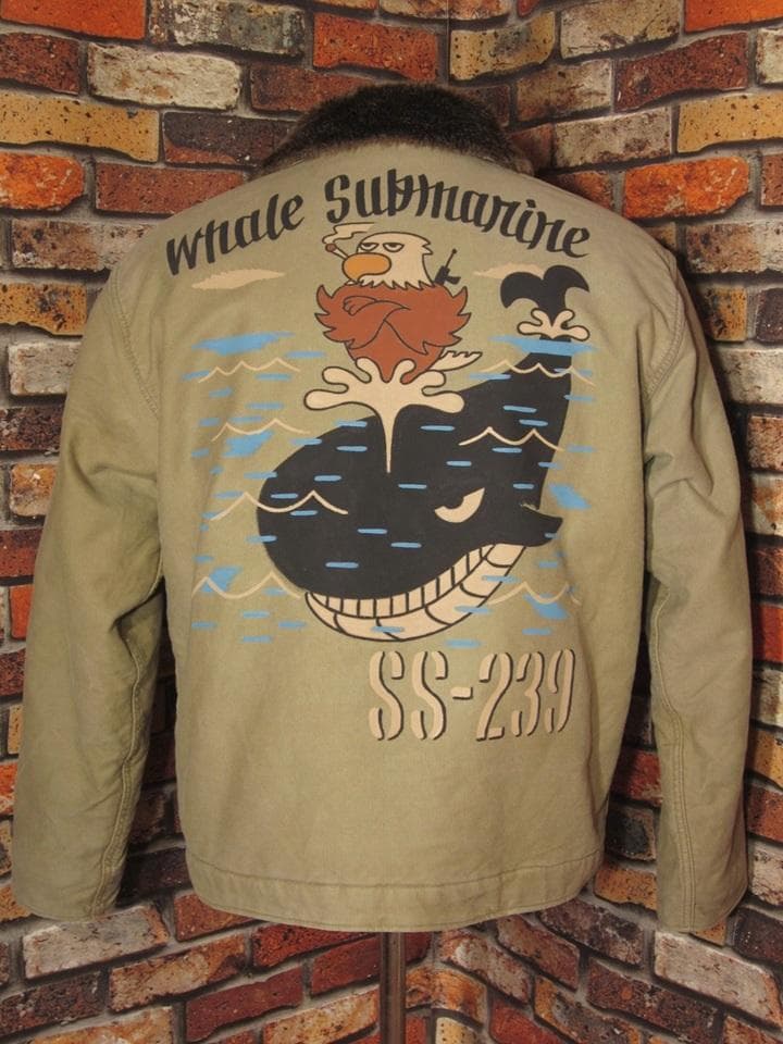 ヒューストン N-1デッキジャケット XLサイズ42 裏ボア USN 松岡佳博