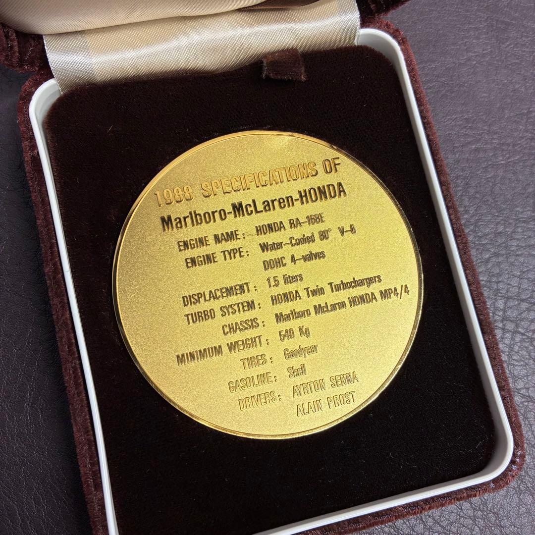 アイルトン・セナ FIA F1 1988年ワールドチャンピオン 記念メダル