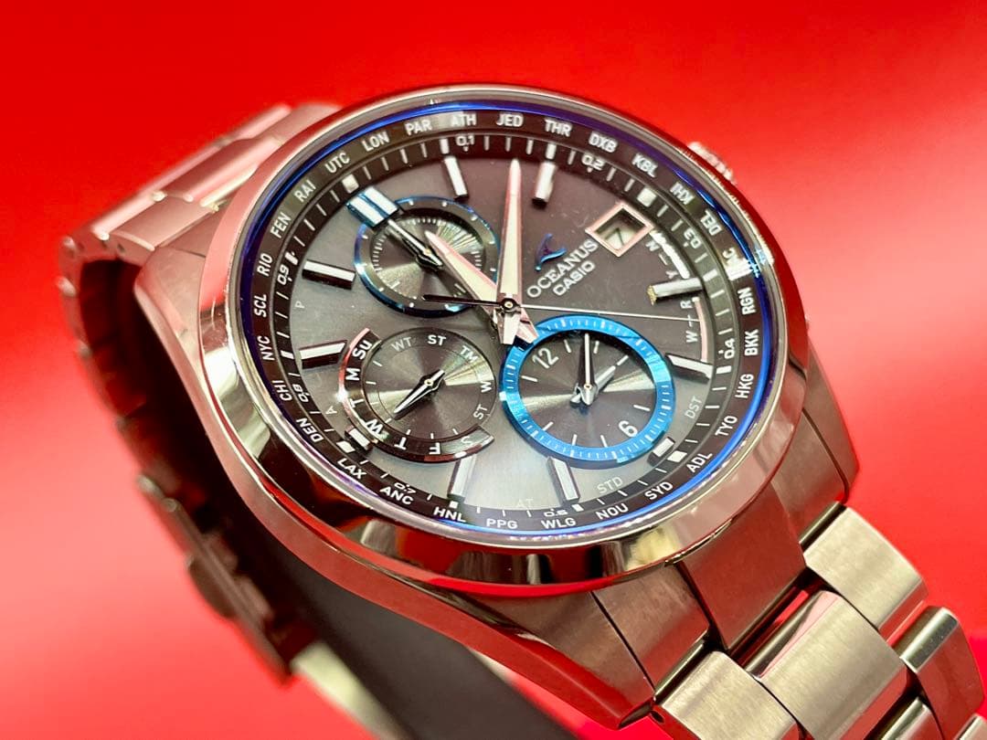 オシアナス　CASIO T2600 電波ソーラー　メンズ　腕時計