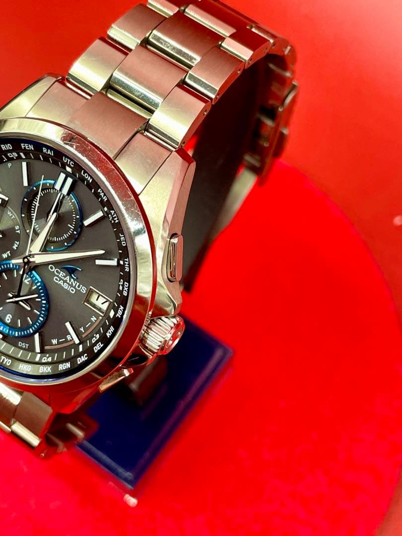オシアナス　CASIO T2600 電波ソーラー　メンズ　腕時計