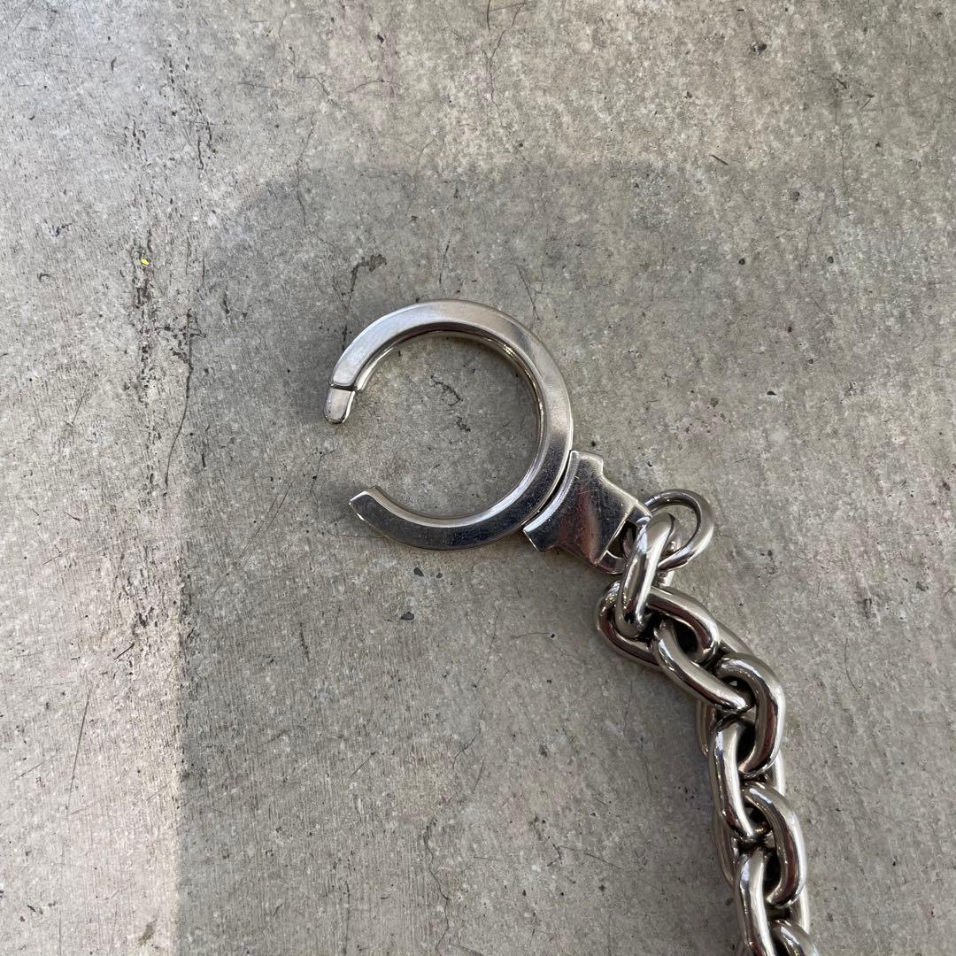 LOUIS VUITTON ウォレットチェーン シルバー キーリング チャーム