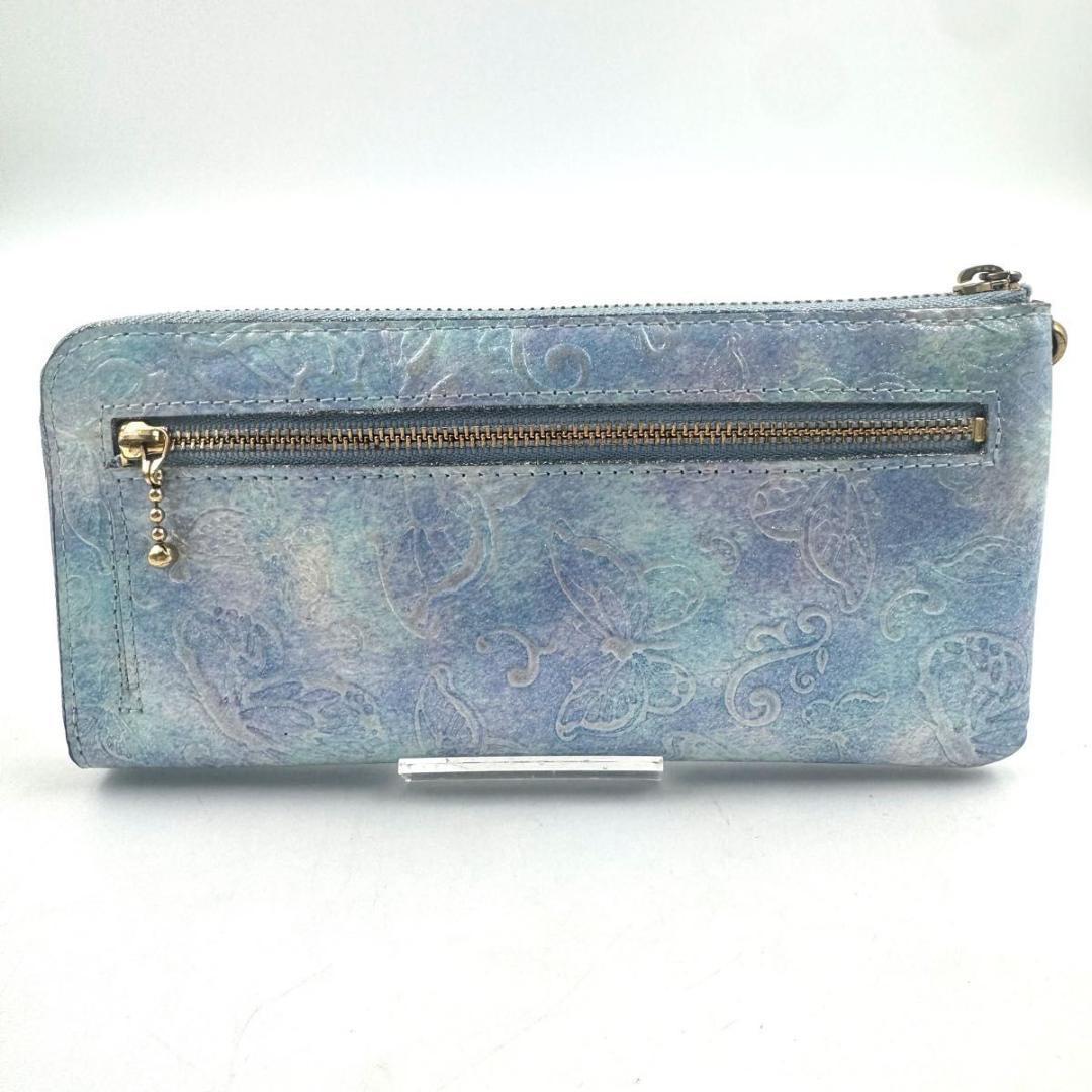 極美品✨アナスイ　パピヨン　L字ファスナー　長財布　ゴールド金具　パステルカラー