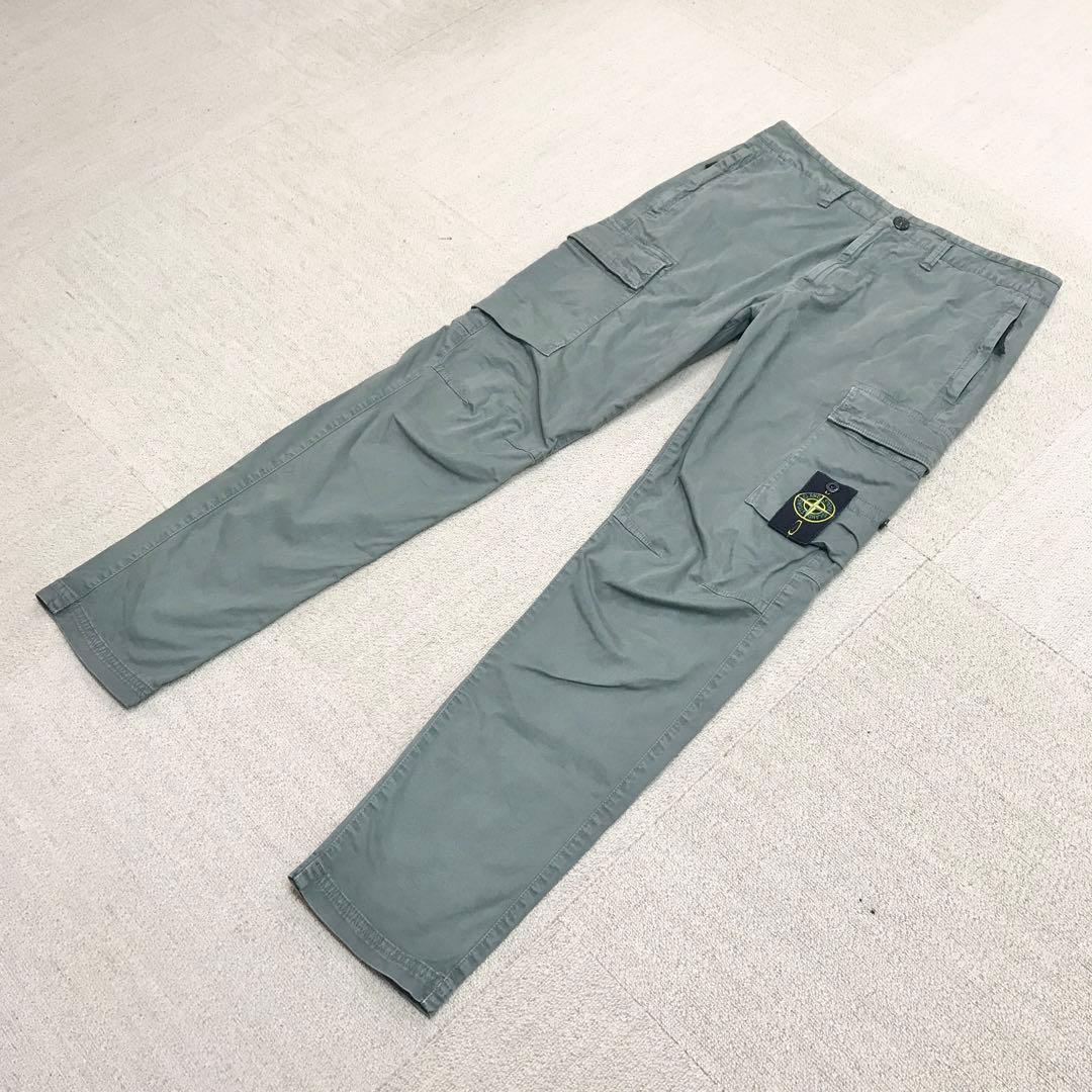 ストーンアイランド W31 カーゴ ワークパンツ ビジネス カーキ S3245
