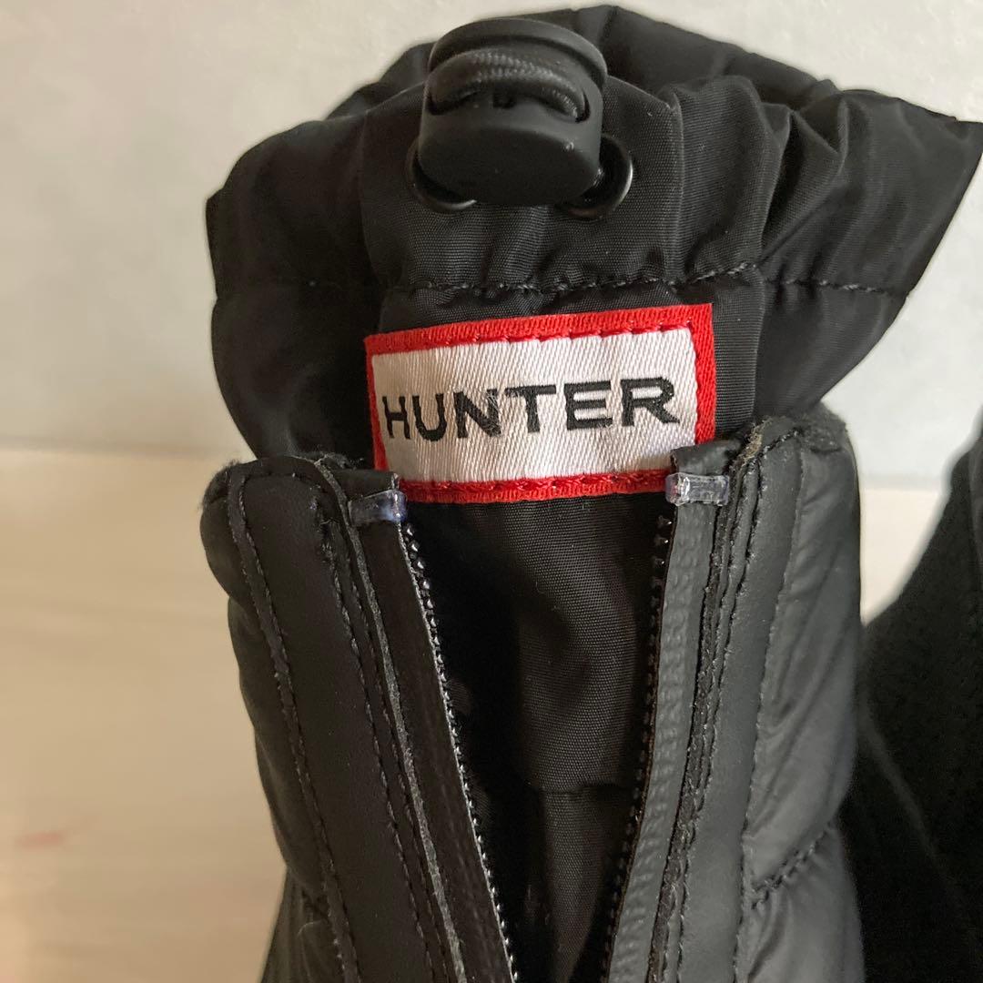 美品 箱付き HUNTER ハンター スノーブーツ 22.5cm ブラック