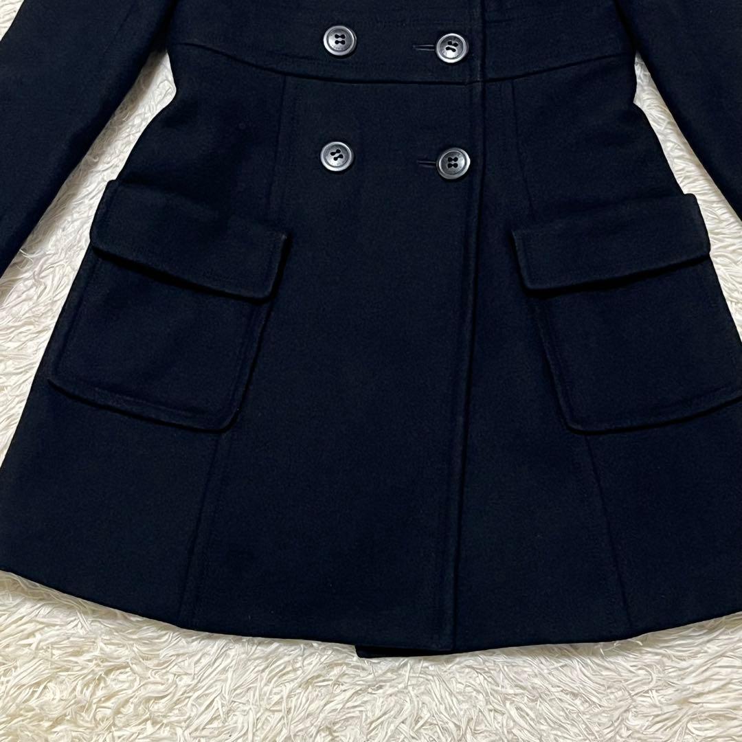 ✨美品✨ バーバリーロンドン ブルーレーベル ピーコート ウール アンゴラ L