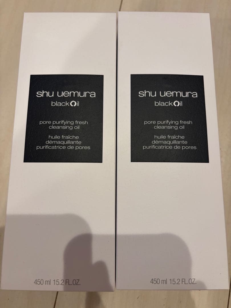 最新2個shu uemura black Oil クレンジングオイル 450ml