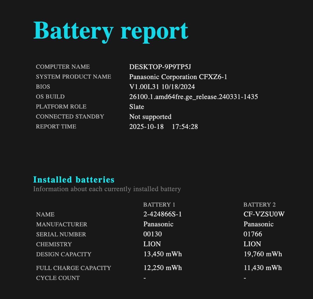 バッテリー2個、高性能、QHD、LET'S NOTE XZ6、8GB、256GB
