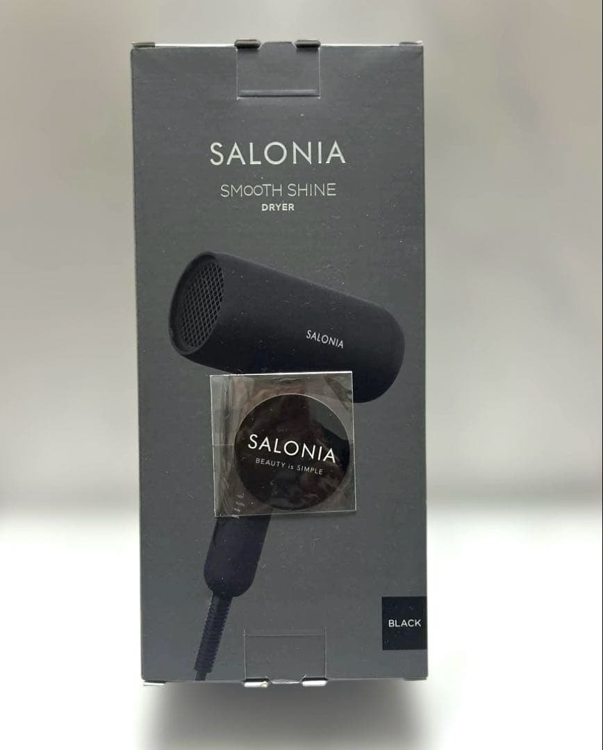 新品未開封　SALONIA スムースシャインドライヤー ブラック　上位モデル