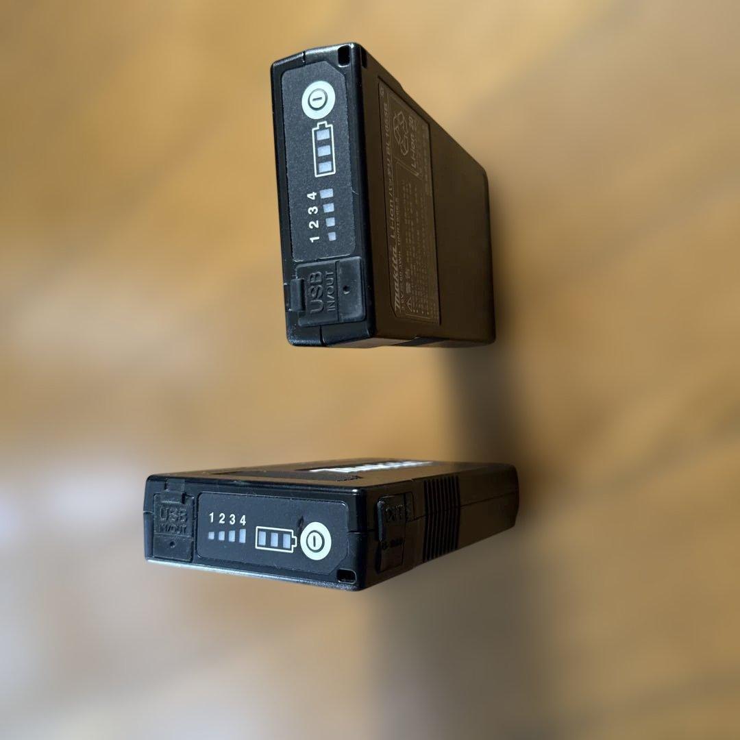 マキタ空調服・バッテリBL1055Ｂ 2個付き