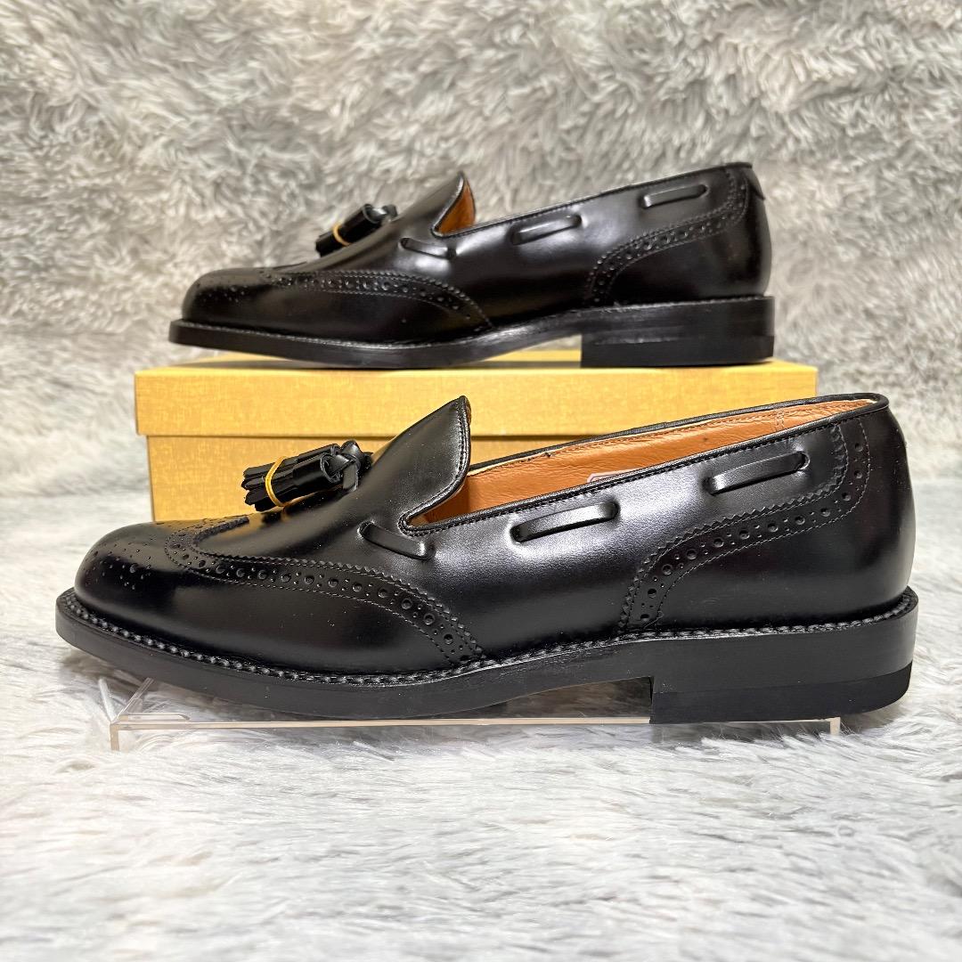 新品✨REGAL 25.5cm タッセルローファー J647 ウイングチップ黒