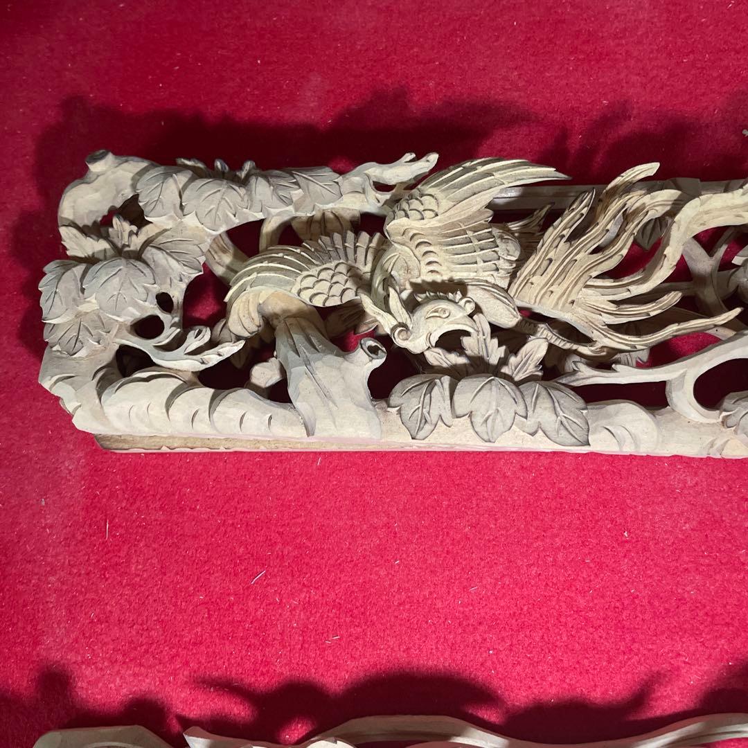 板敷山と松竹梅と鳳凰の欄間