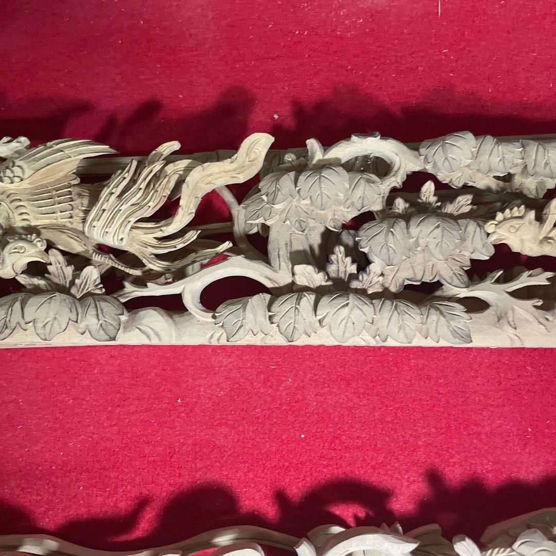 板敷山と松竹梅と鳳凰の欄間