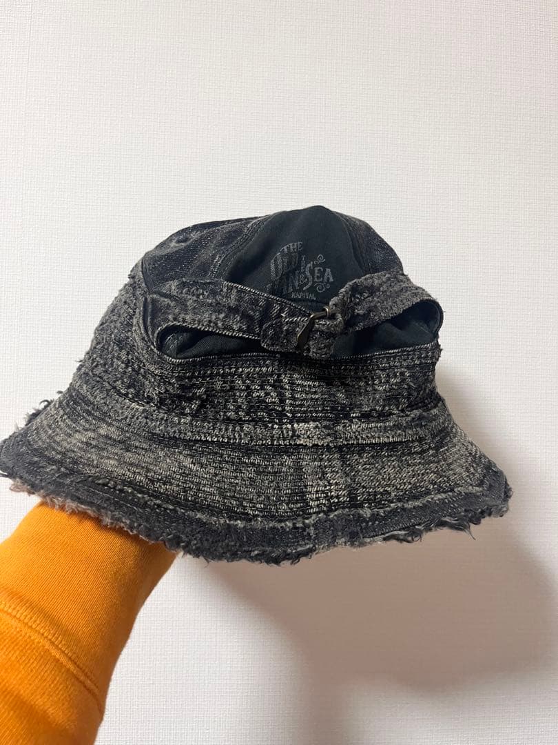 激レア　KAPITAL 11.5ozブラックデニム 老人と海　バケットハット