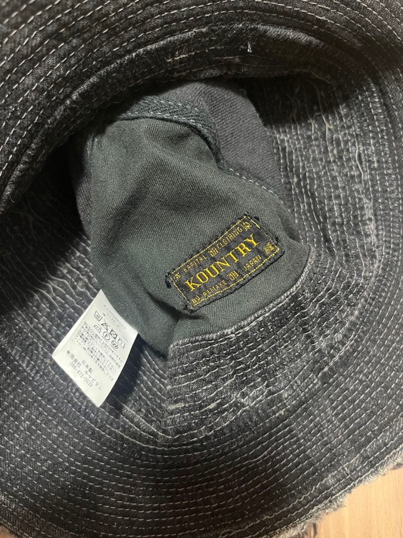 激レア　KAPITAL 11.5ozブラックデニム 老人と海　バケットハット