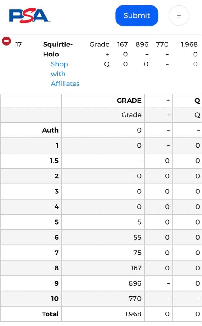 25周年 PSA 9 ゼニガメ マクドナルド 珍ポケモンカード ポケカ トレカ