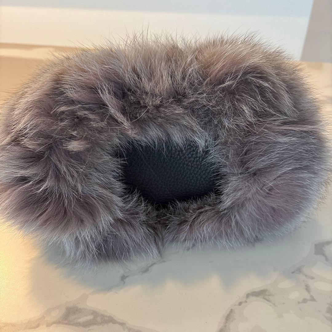 VIOLA d’ORO（FOXファー）バック グレージュ