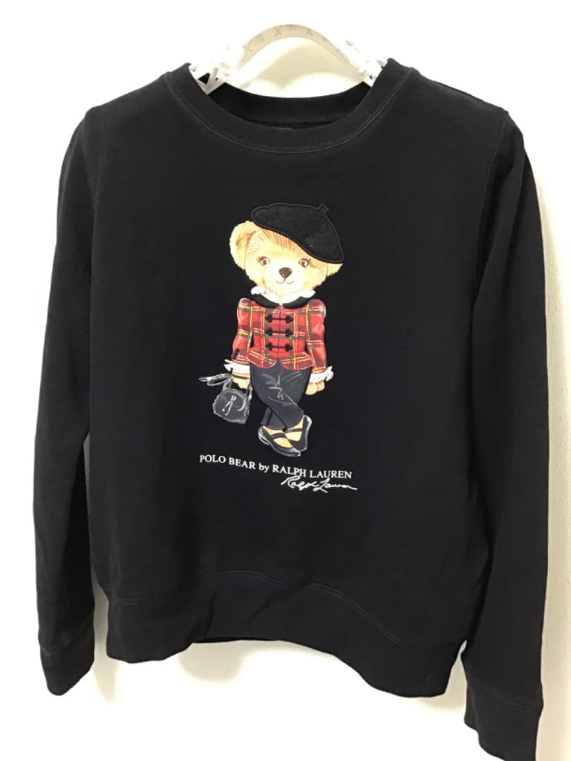 ラルフ　ポロベア トレーナー ブラック　150