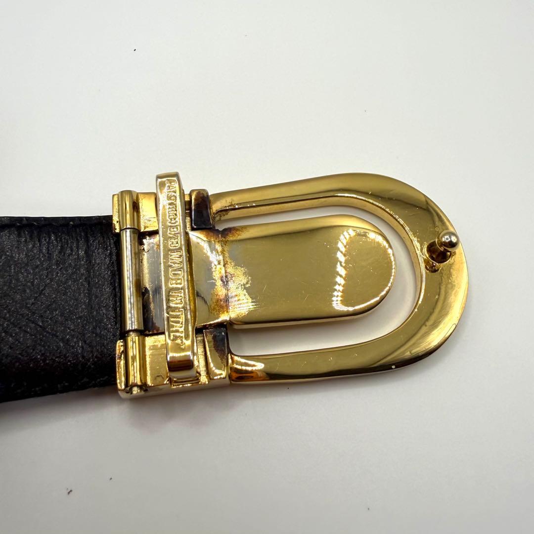 【美品】CELINE セリーヌ ベルト ゴールド金具 ブラウン