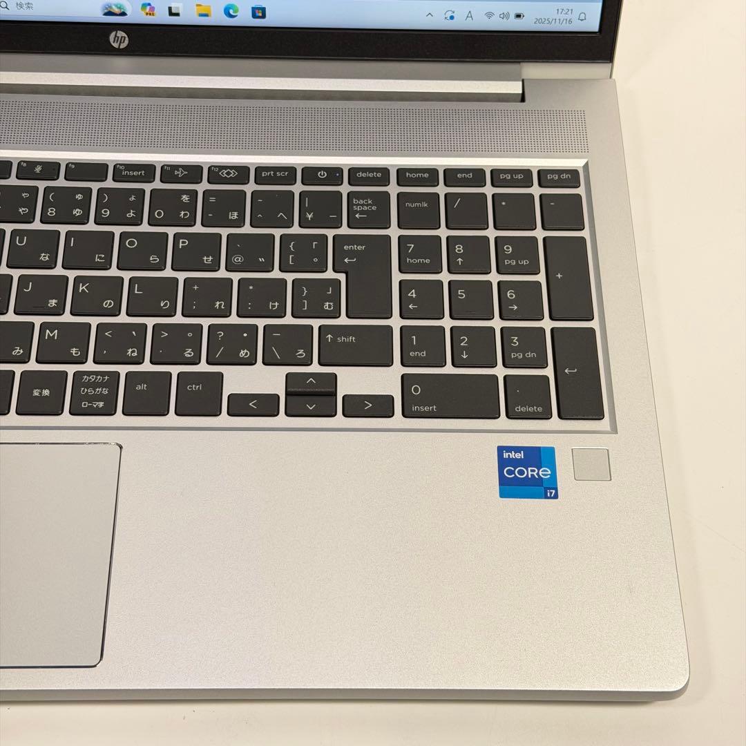 87.HP 450G10 美品 i7-13世代 16GB 新品1TB 2024年