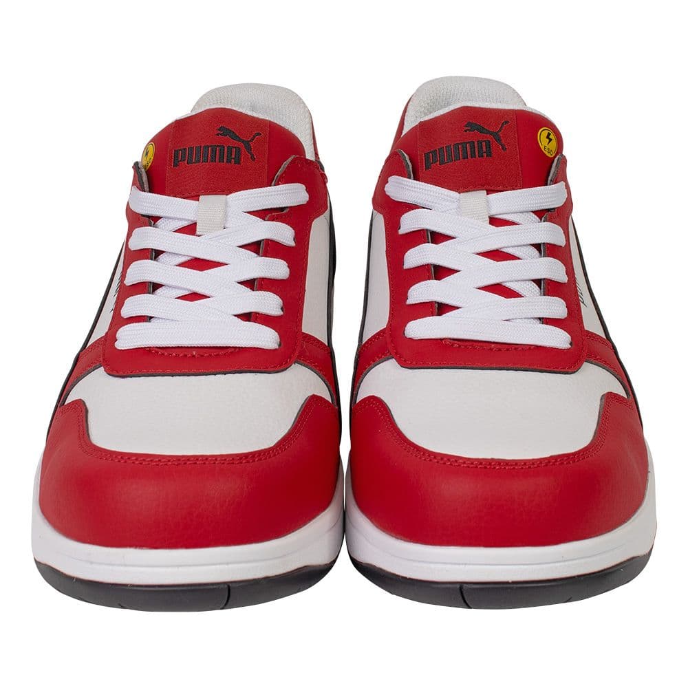 プーマ安全靴#64.208 25.5cmフロントコート　レッドロー