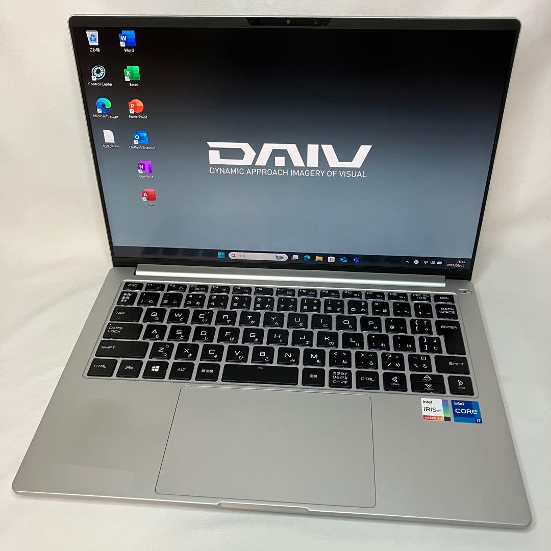 準美品 バッテリー超優良 DAIV 4P 第11世代 i7 32GB WUXGA