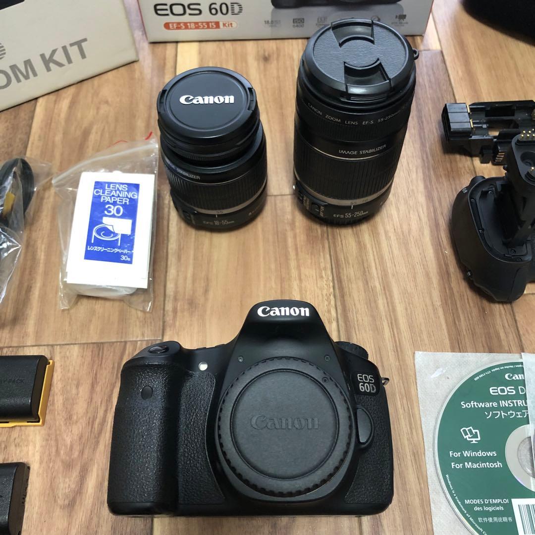 美品 canon eosd60 ダブルズームキット jobey付き