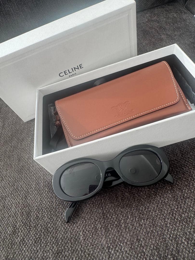 CELINE トリオンフ 01 サングラス アセテート ブラック
