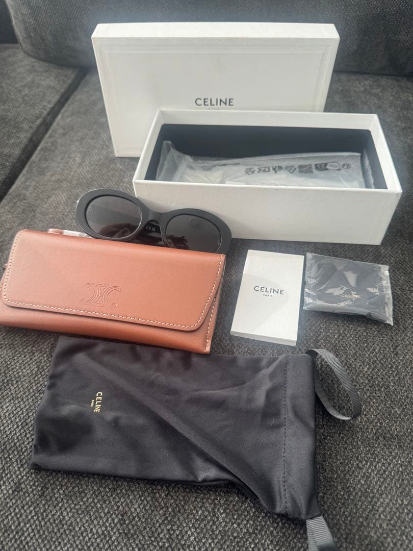 CELINE トリオンフ 01 サングラス アセテート ブラック