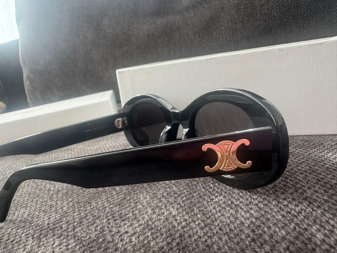 CELINE トリオンフ 01 サングラス アセテート ブラック