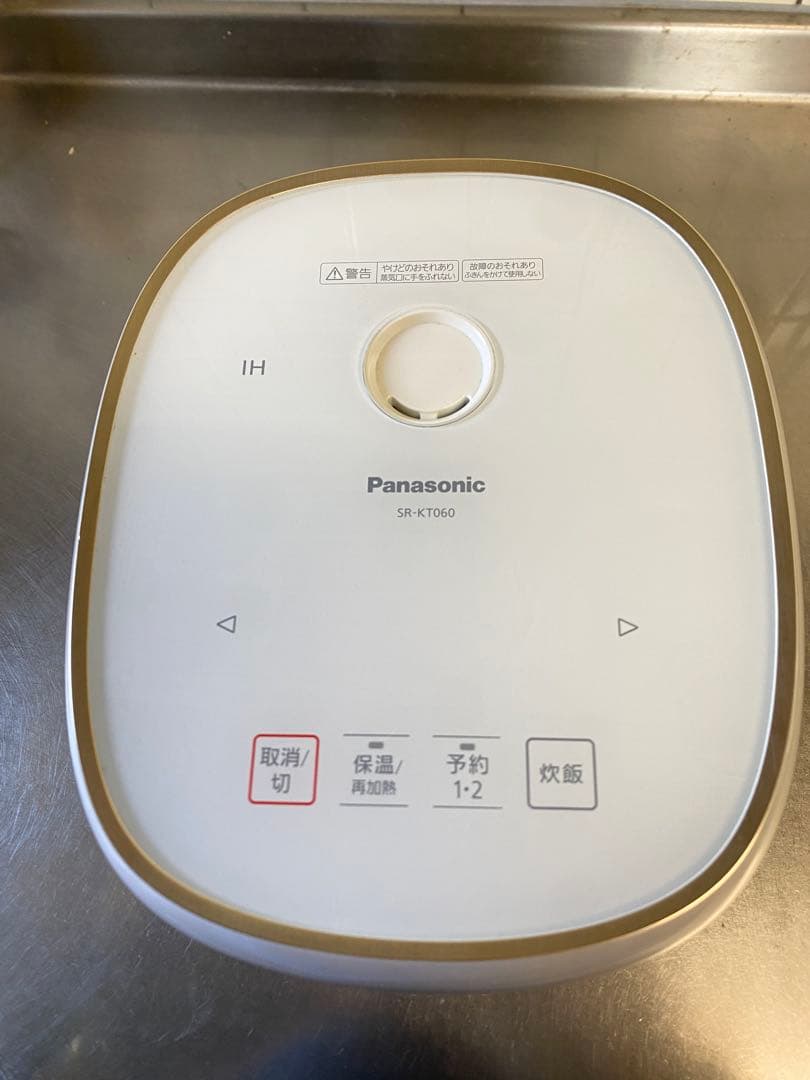 超美品Panasonic SR-KT060 IHジャー炊飯器3.5合備長炭釜