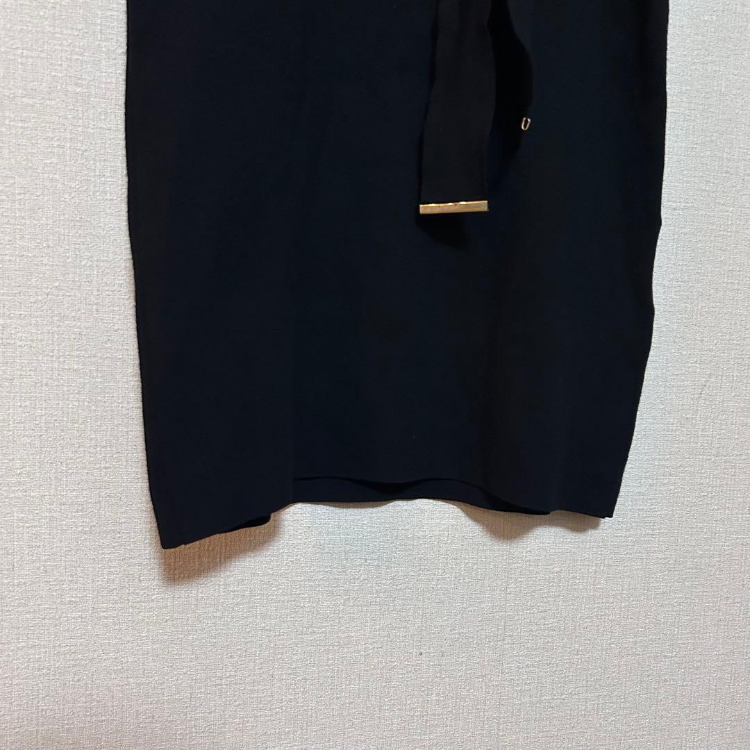 ピンキー&ダイアン 袖レース ハイネック ニットワンピース ドレス お呼ばれ