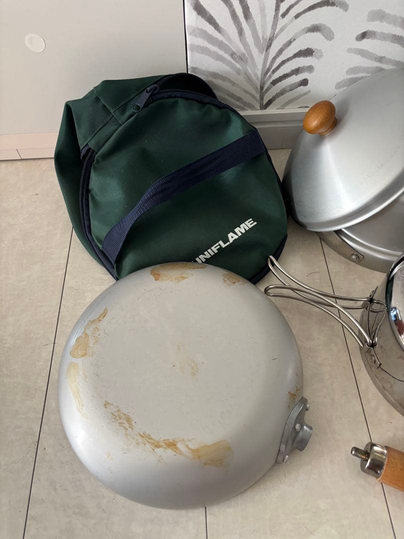 ユニフレーム　fan5DX ステンレス、アルミ調理器具セット