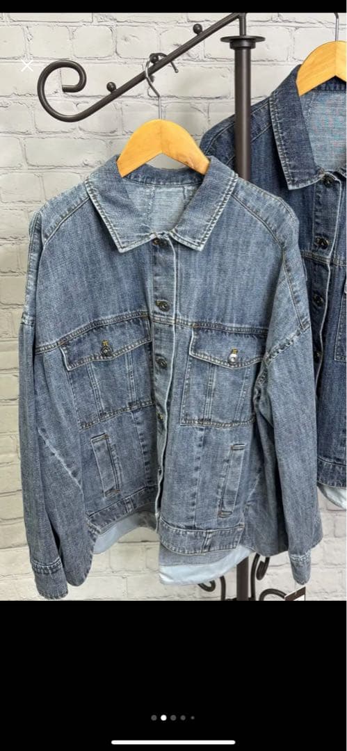 【新品】　ayane アヤン　リネン混デニムジャケット