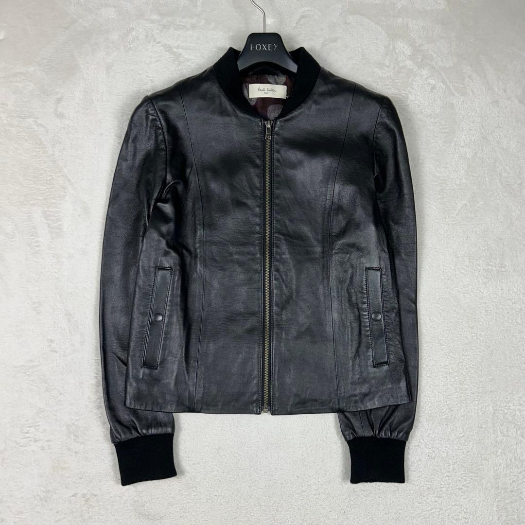 極希少♡ポールスミス ラムレザージャケット マルチカラー ブルゾン 大きい40