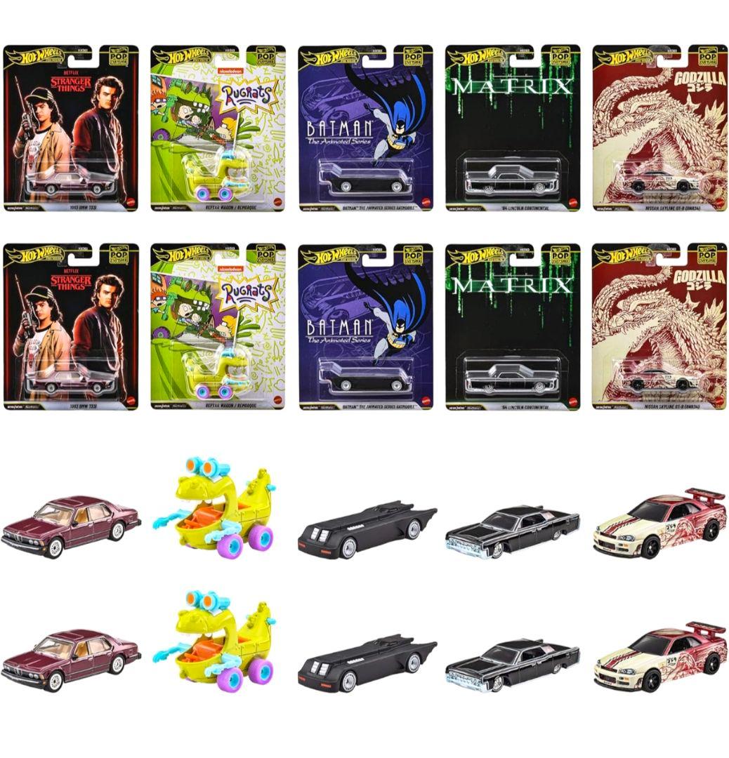 マテルホットウィール ポップカルチャー アソート 10台セット (HXD63)