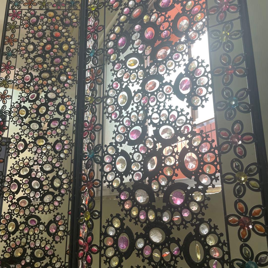 W*能様 最終お値下げ　アジアン雑貨　カラフルなビーズ　パーテーション　送料込み