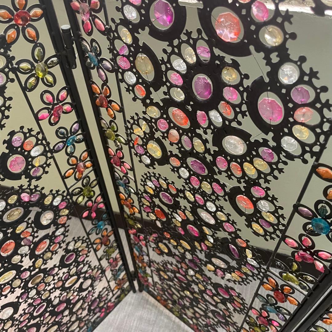 W*能様 最終お値下げ　アジアン雑貨　カラフルなビーズ　パーテーション　送料込み