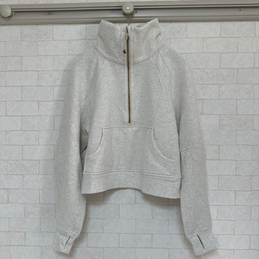 lululemon Scuba オーバーサイズ ファネルネックハーフジップ