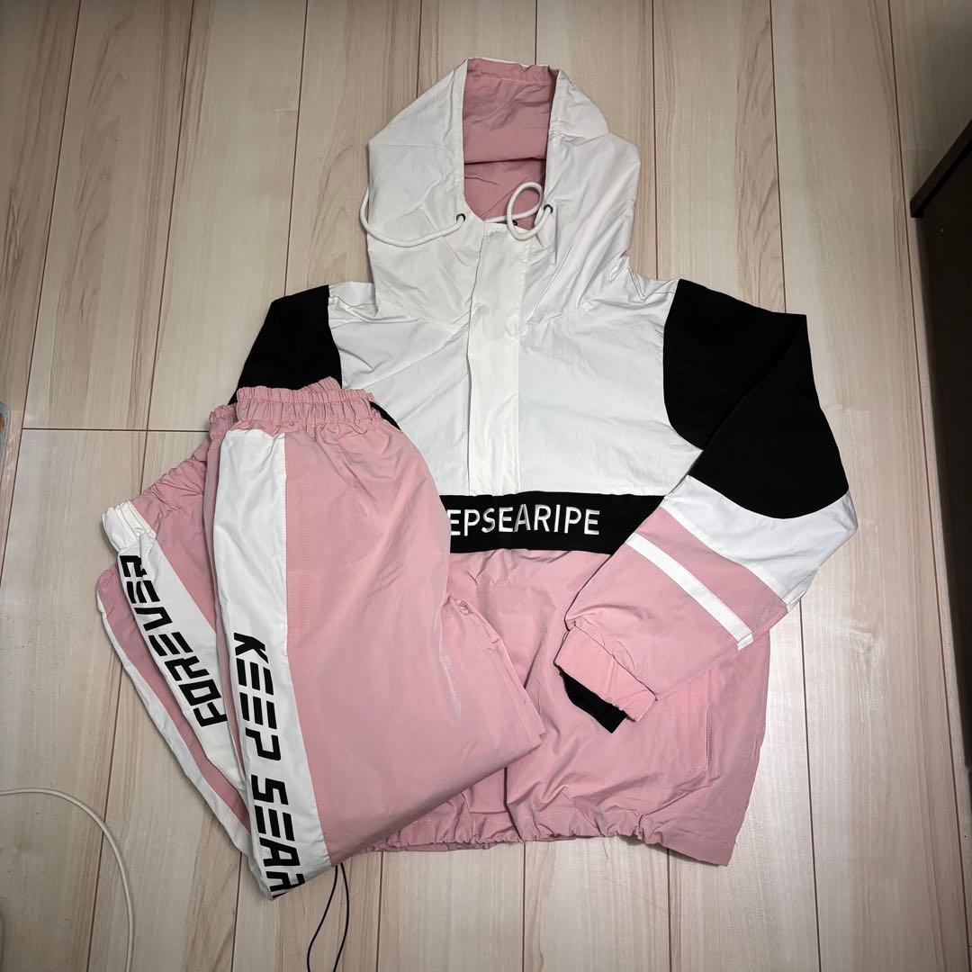 【ほぼ新品未使用】スノーボードウェア 上下セット セットアップ レディース韓国風