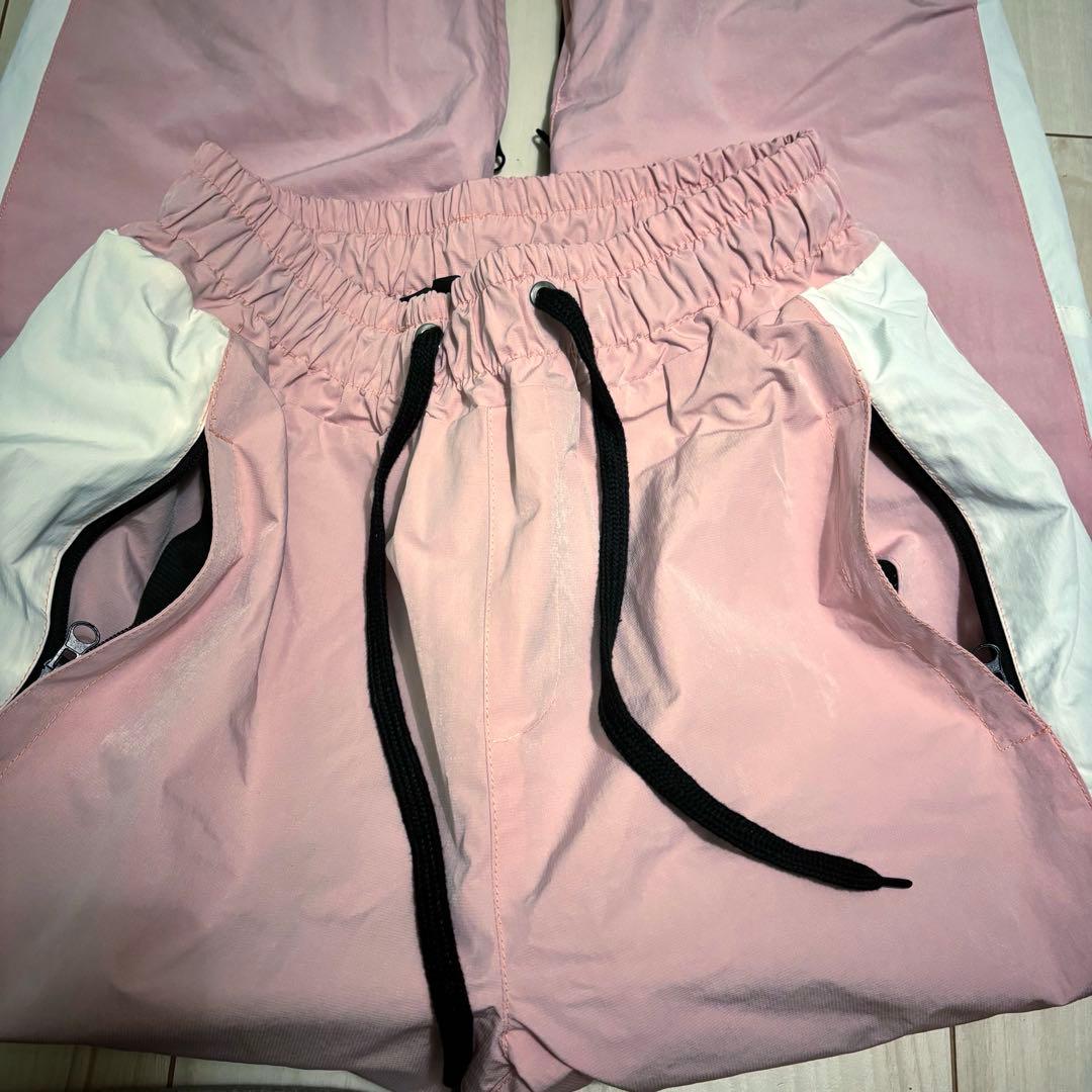 【ほぼ新品未使用】スノーボードウェア 上下セット セットアップ レディース韓国風