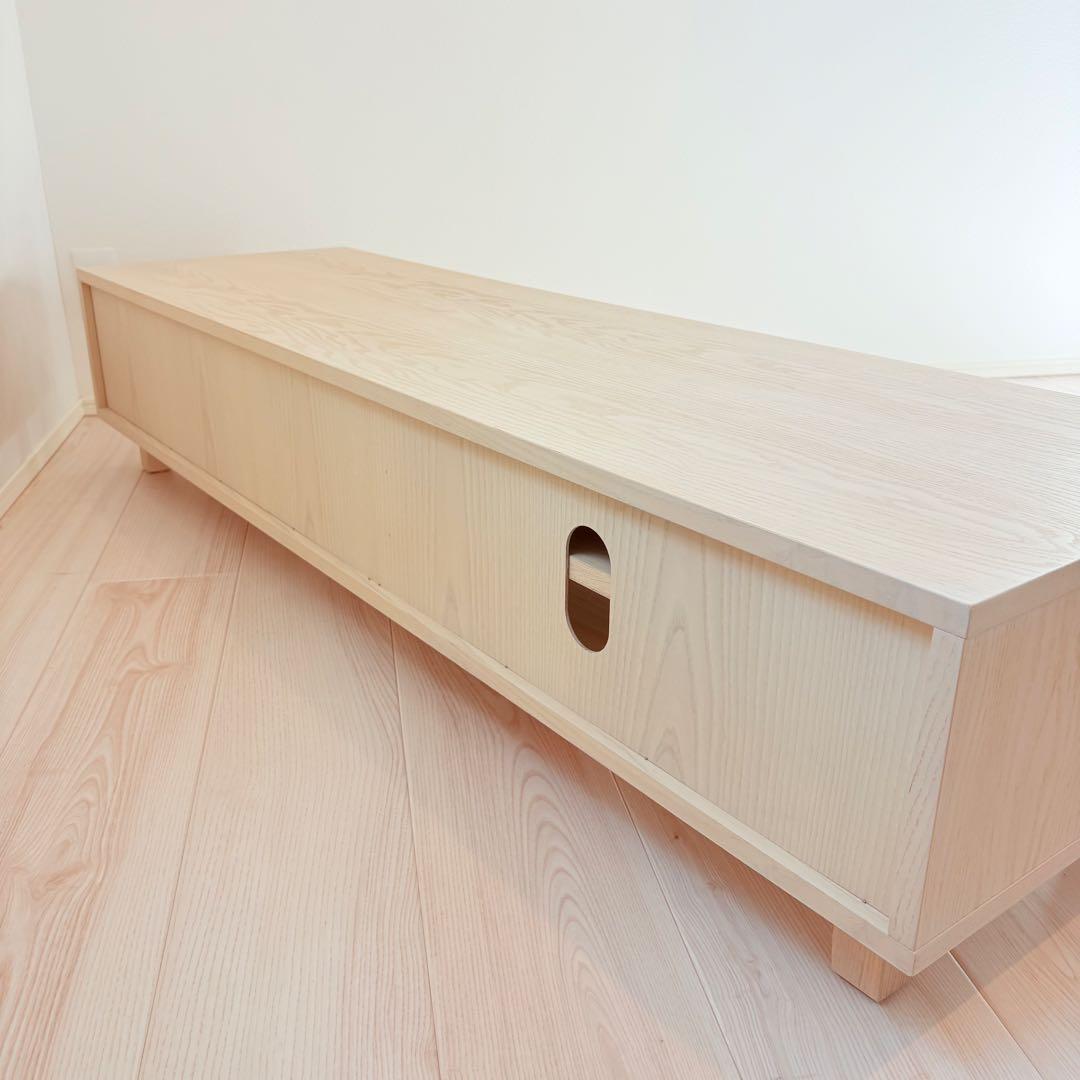 【送料込】アクタス テレビボード幅150cm×奥行45cm×高さ31cmホワイト