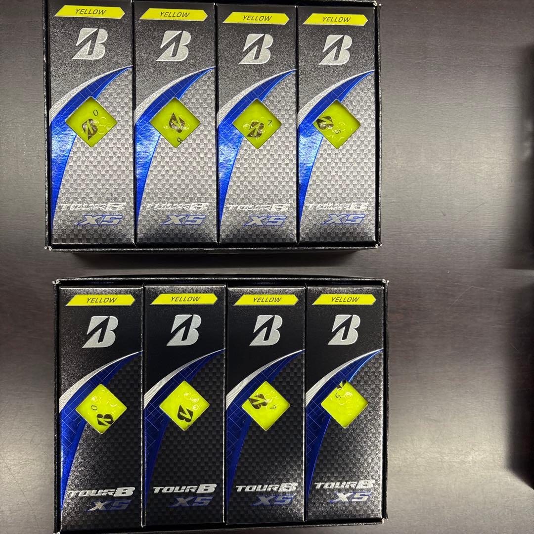 ブリヂストン TOUR B XS イエロー　12個入り　2ダース