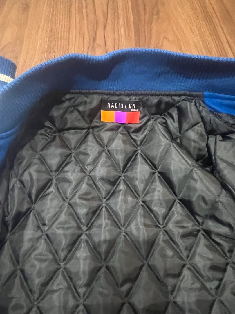 再度掲載RADIO EVA スタジャン　ベースボールジャケット L