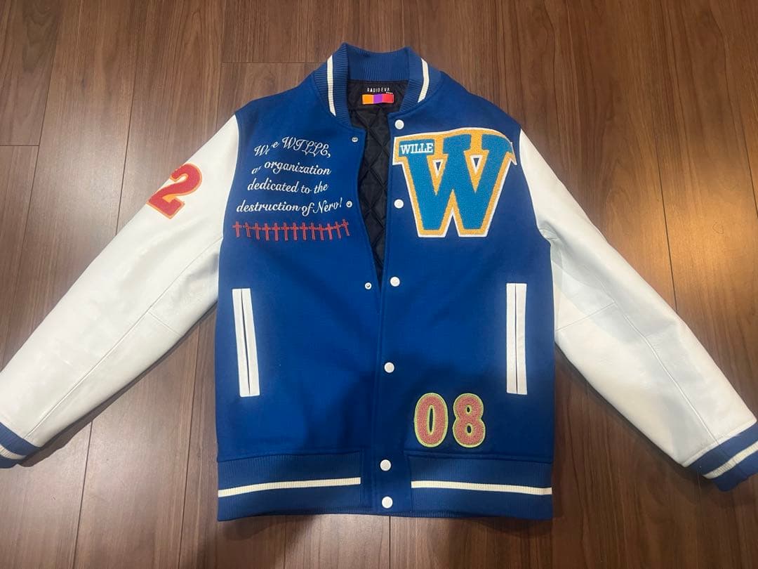 再度掲載RADIO EVA スタジャン　ベースボールジャケット L