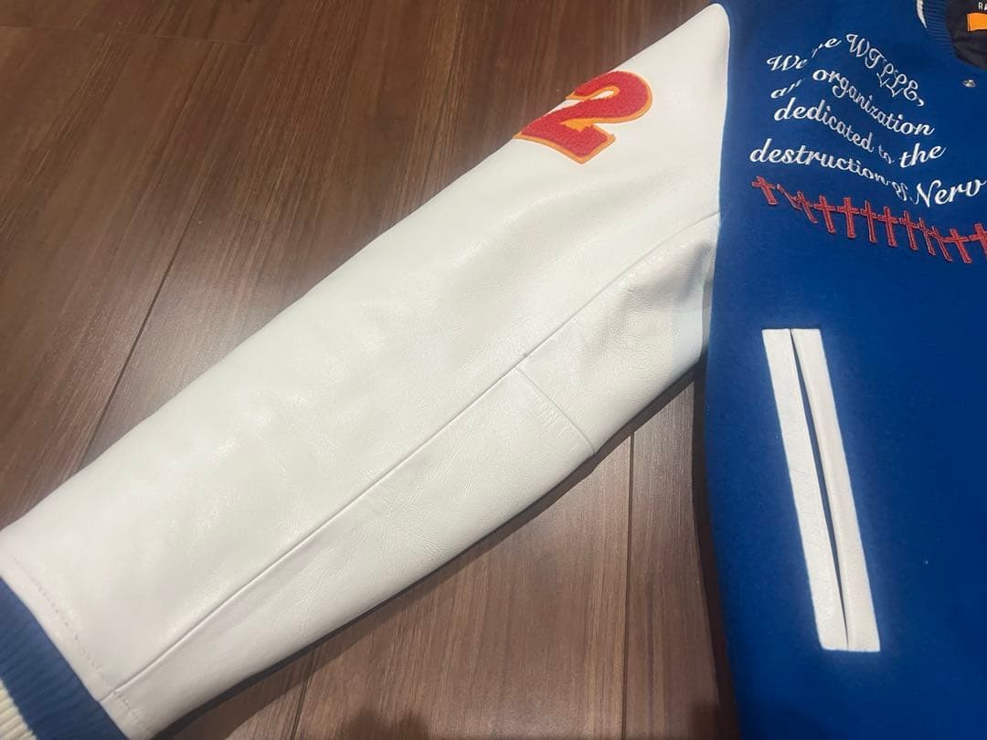 再度掲載RADIO EVA スタジャン　ベースボールジャケット L